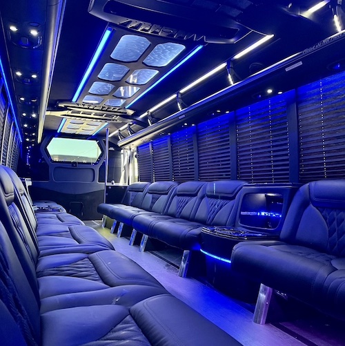 Executive Party Bus Interior 2