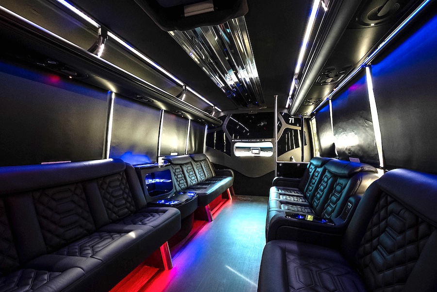 Boss limo bus interior